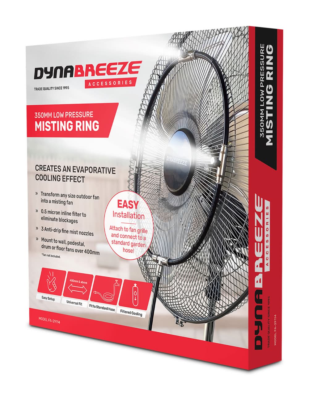 Dynabreeze 350mm Low Pressure Misting Ring
