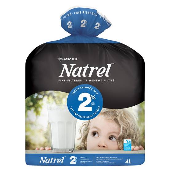 Natrel Fine-Filtered 2% Partly Skimmed Milk (4 L)