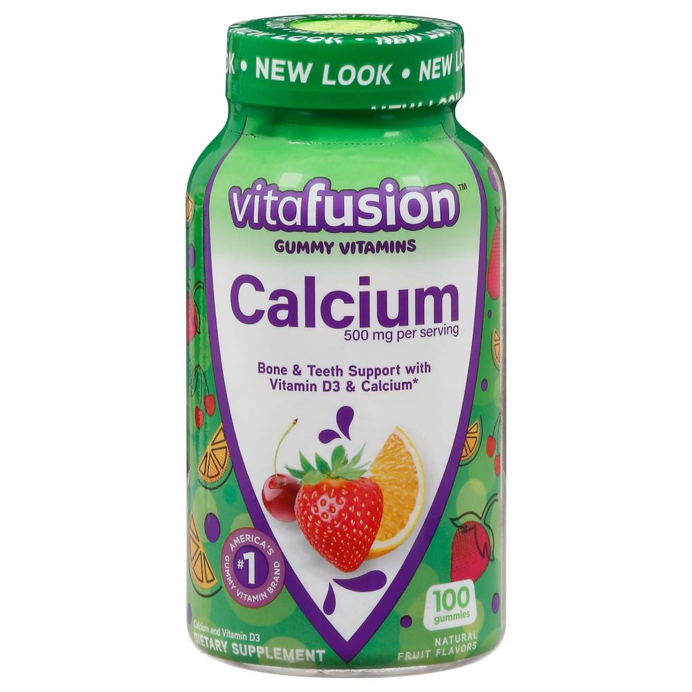 Vitafusion Calcium Fruit Flavors Vitamins Gummies (100 ct)