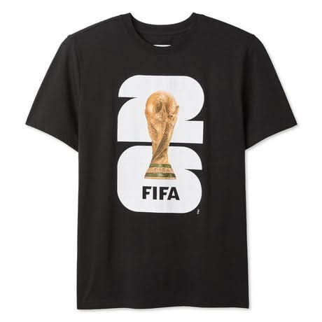 Fifa Men's World Cup 2026 Trophy T-Shirt (color: black, size: L