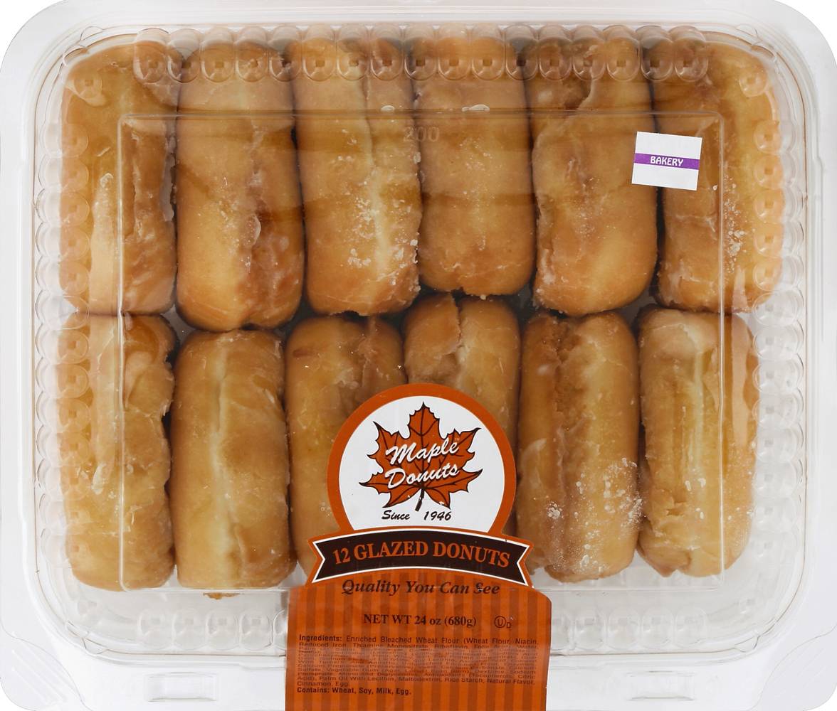 Maple Donuts Glazed (24 oz, 12 ct)