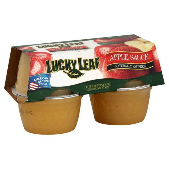 Lucky Leaf Regular Applesauce 4-4z (4 ct)