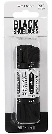 West Loop Boot Lace, 72", Black