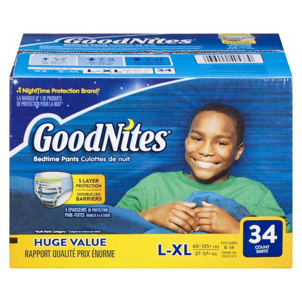 GoodNites Bedtime Underwear Super pack LXl Delivery Near Me Order