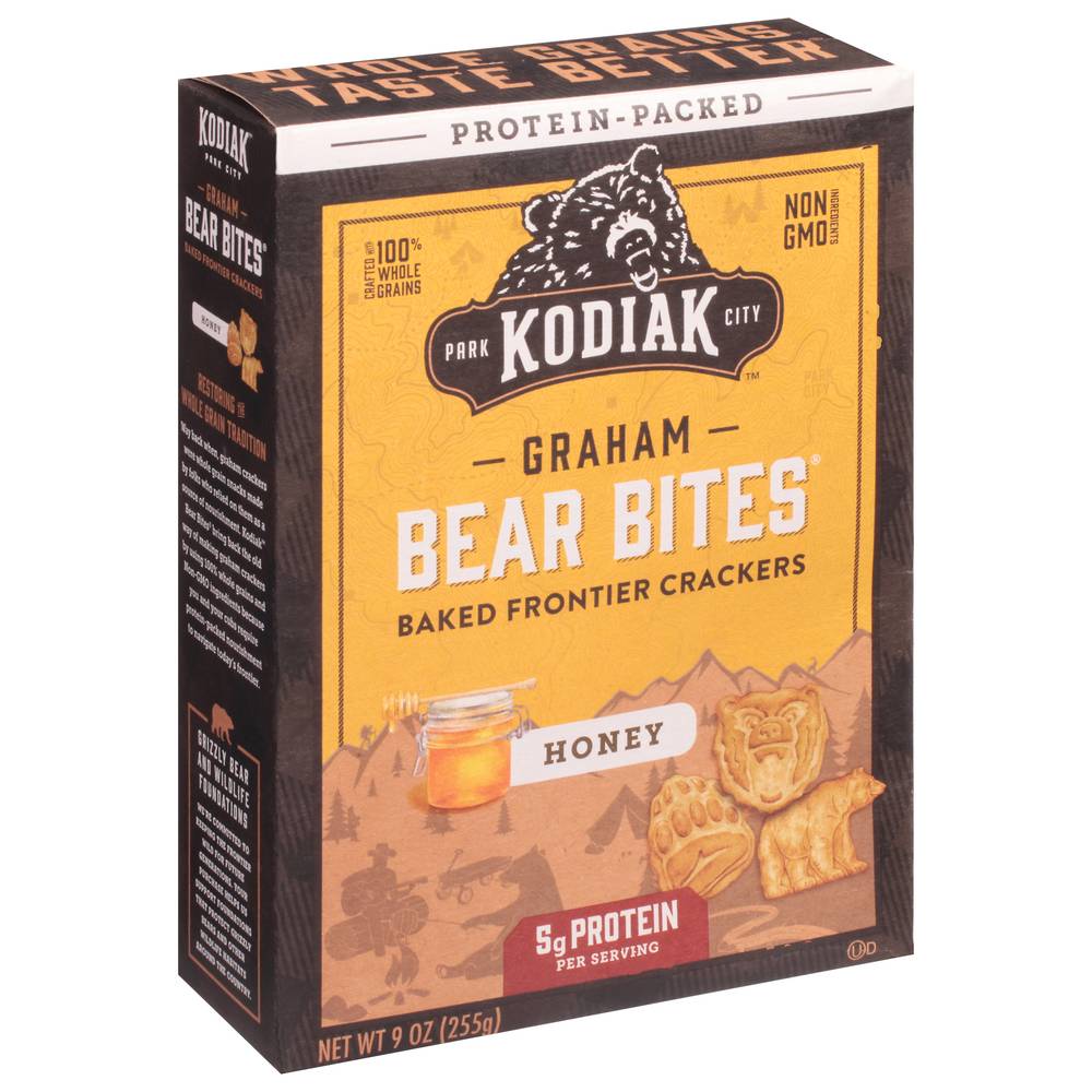 Kodiak Bear Bites Graham Crackers, Honey (9 oz)