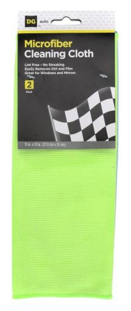Dg Auto Microfiber Cleaning Cloth 2 Ct