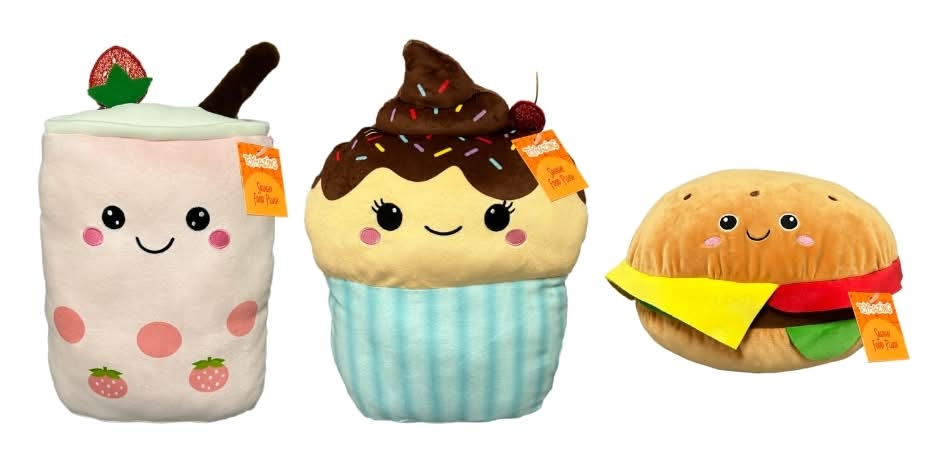 Toymazing Squishy Food Plush Friends, 13 in (3 ct)