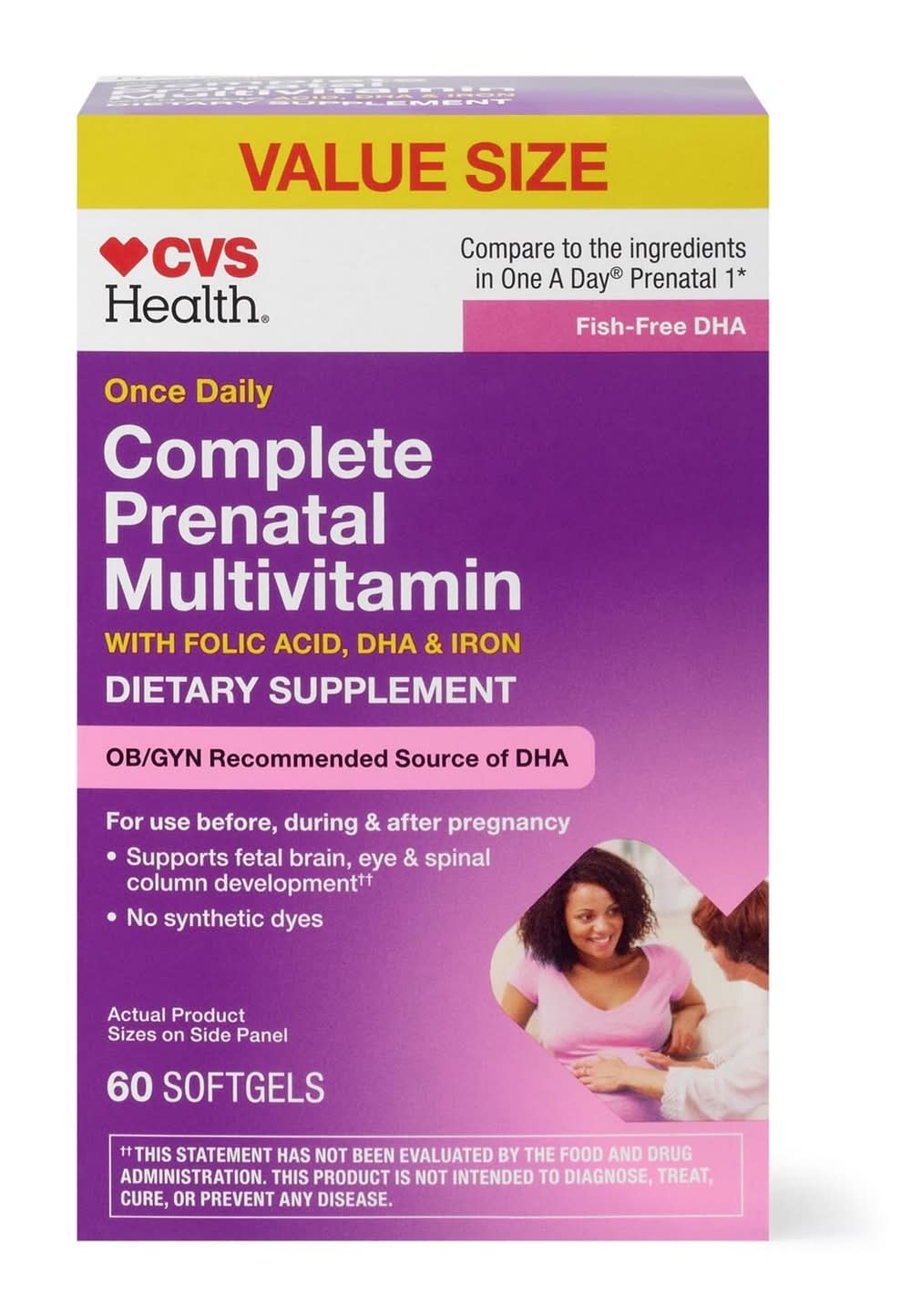 Cvs Prenatal With Dha & Folic Acid Softgels, 60 Ct