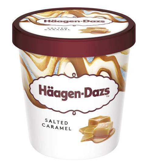 Häagen-dazs pot salted crème glacée au caramel