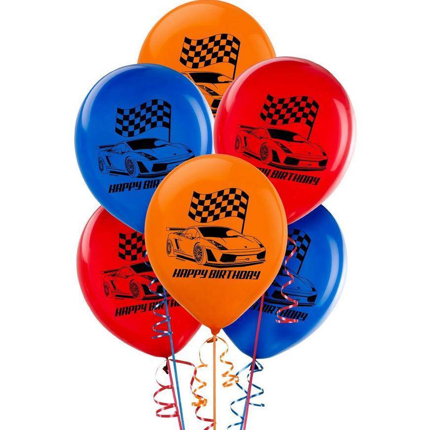Uninflated 6ct, Hot Wheels Balloons