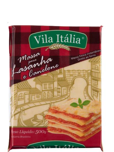 Vila itália massa fresca para lasanha e canelone (500g)
