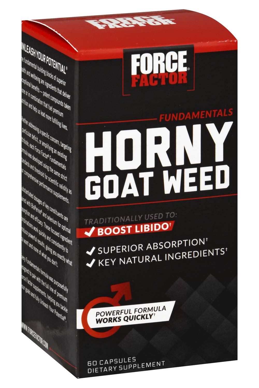 Force Factor Fundamentals Horny Goat Weed Capsules (1.76 oz)