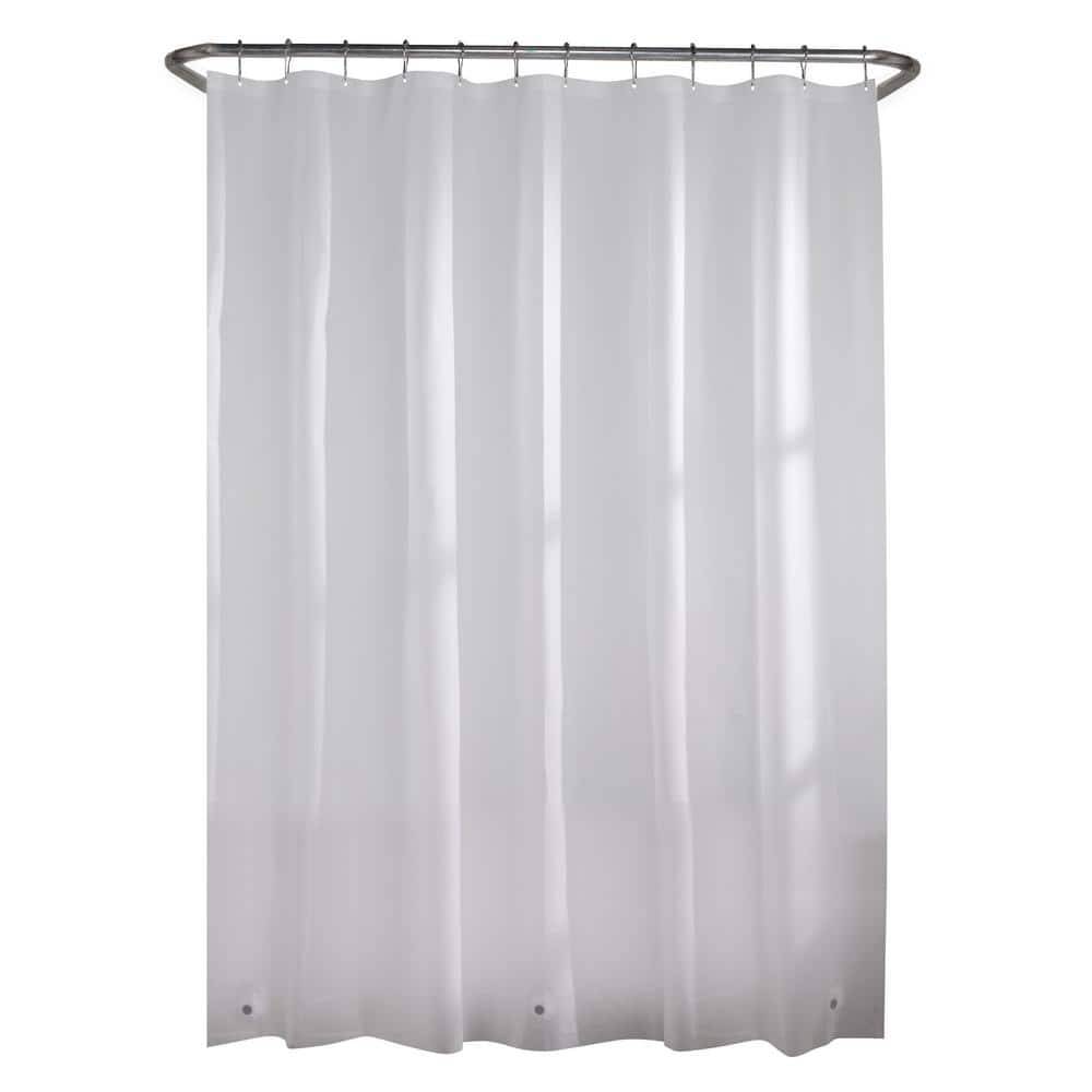 Glacier Bay Lightweight Peva 2.4-Gauge 72 In. Frosted Clear Shower Curtain Liner