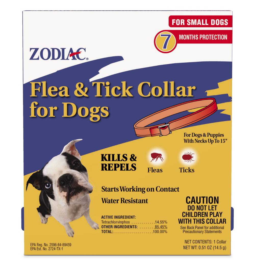 Zodiac Flea and Tick Collar For Small Dogs, Red (0.51 oz)