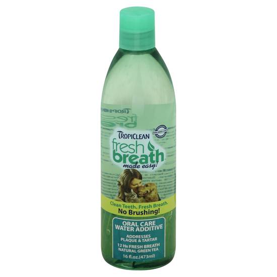 Tropiclean Fresh Breath Oral Care Water Additive For Dogs (16 oz)