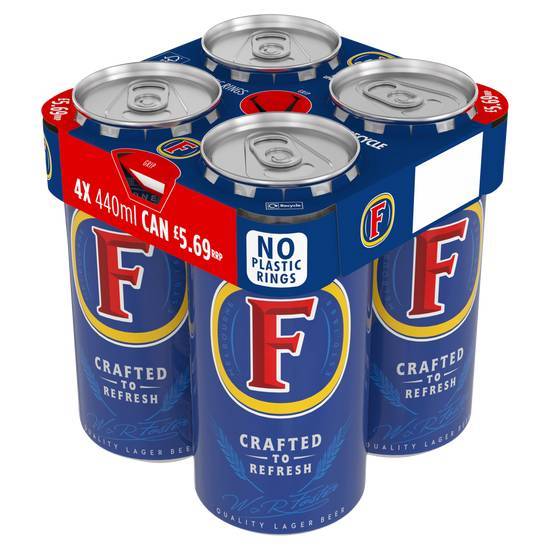 Fosters 4x440ml PM ABV 3.7%