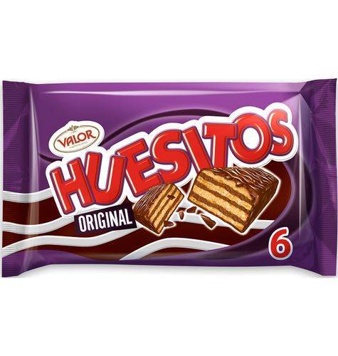 Snack Huesitos Barritas de Chocolate (6 unidades por 20 g)