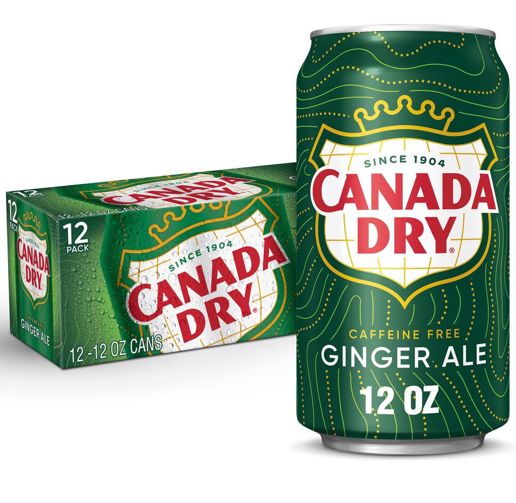 Canada Dry Ginger Ale Soft Drink (12 x 12 fl oz)