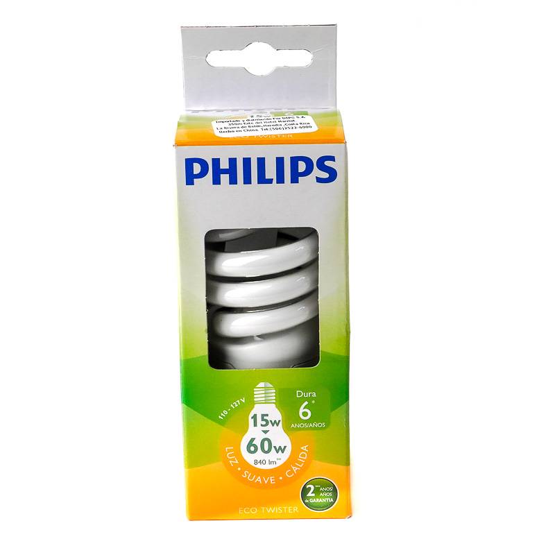 Philips lámpara fluorescente 15w (1 unidad)