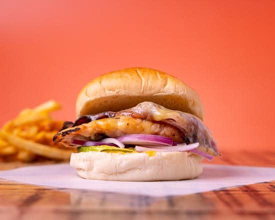 Cheese & Bacon Chicken Burger