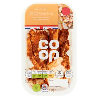 Co-op Ready to Eat BBQ Chicken Slices 130g