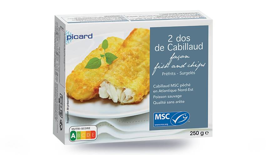 2 dos de cabillaud façon fish and chips MSC
