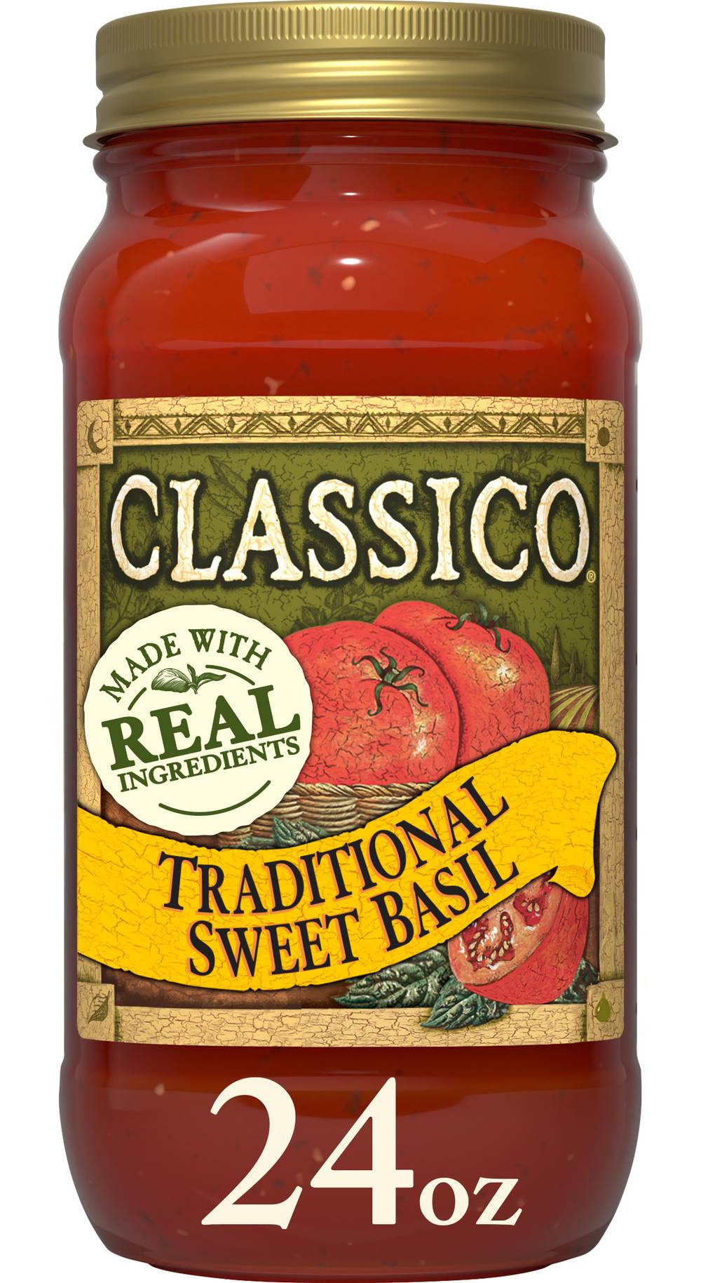 Classico Traditional Sweet Basil Pasta Sauce (24 oz)