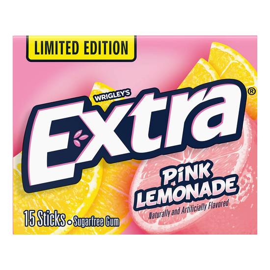 Extra Pink Lemonade Gum 15ct