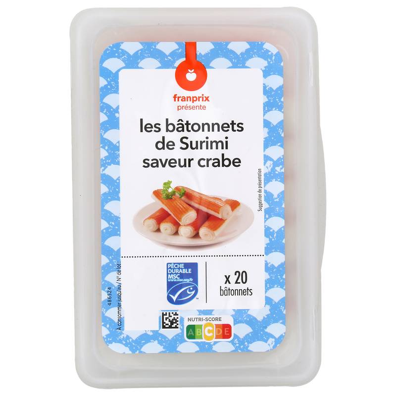 Franprix Les bâtonnets de surimi (crabe)