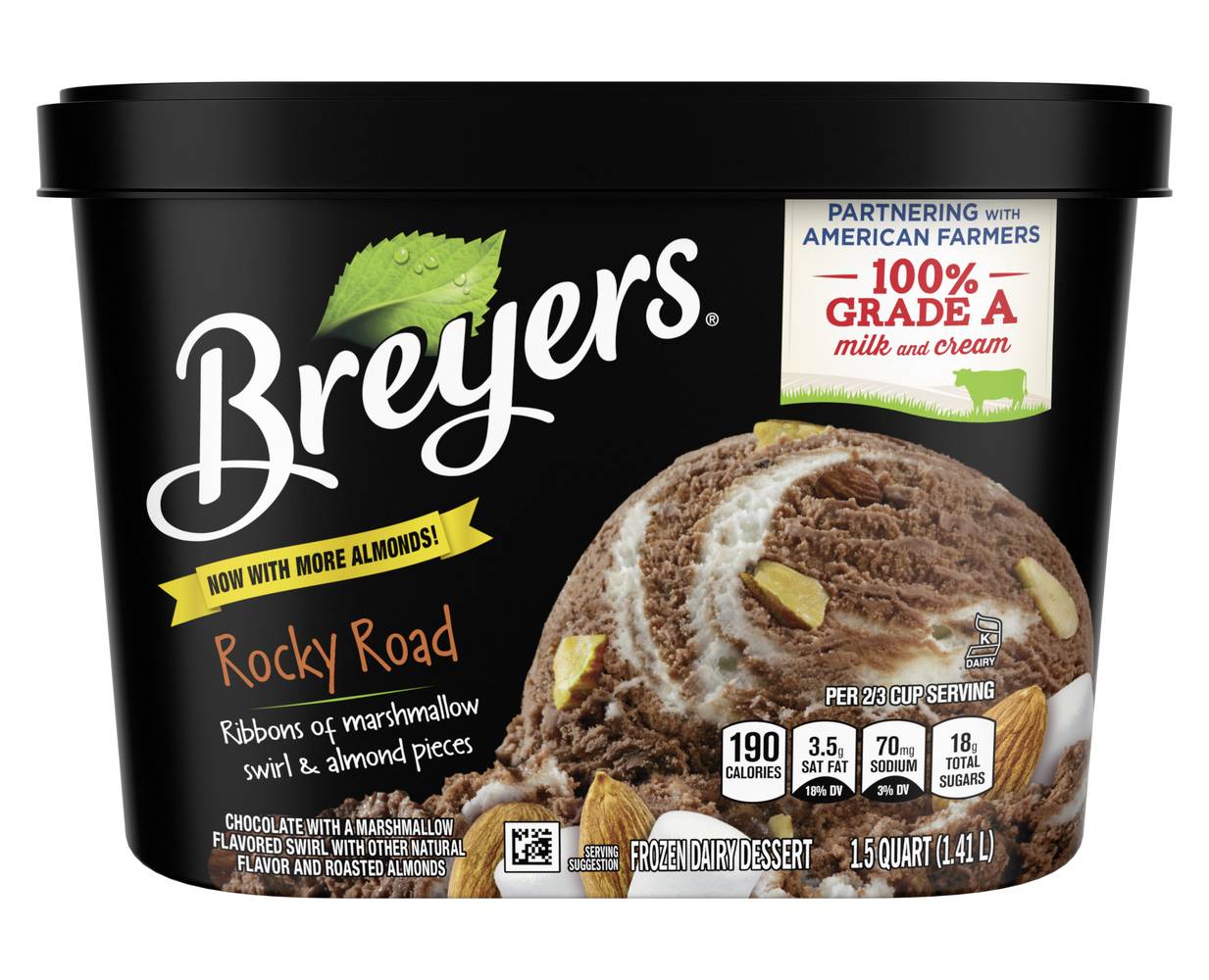Breyers Rocky Road Chocolate With Marshmallow Dessert (1.5 qt)