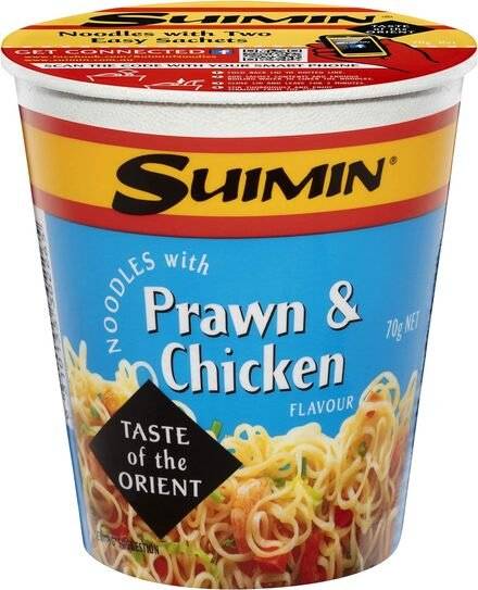 Suimin Cup Noodles Prawn & Chicken 70g