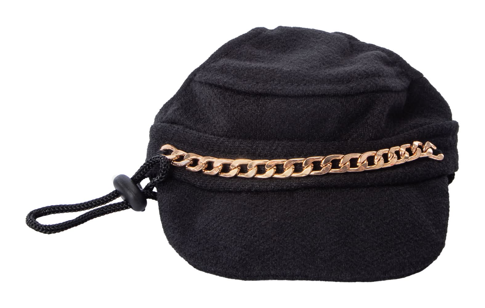 Pet Cap With Brim Medium/Large Black