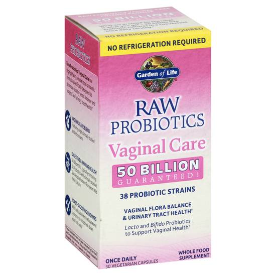 Garden Of Life Raw Probiotics Vaginal Care Vegetarian Capsules (30 ct)