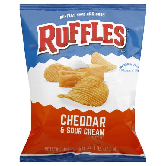 Ruffles Potato Chips Cheddar & Sour Cream Flavored