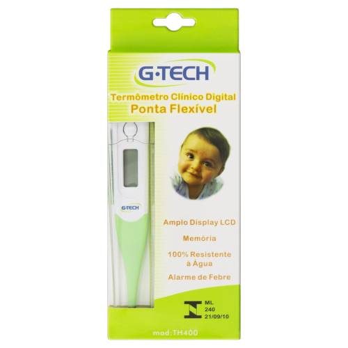 G.tech termômetro digital de ponta flexível th400 (1 unidade)