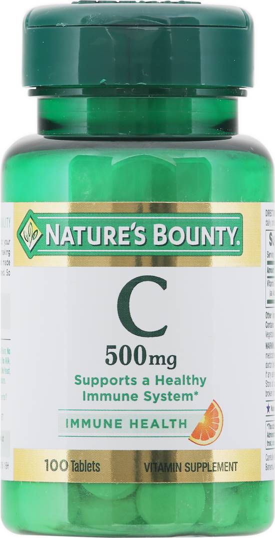 Nature's Bounty Immune Health 500mg Vitamin C Tablets