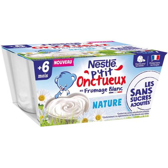 Fromage blanc bébé dès 6 mois Nestlé 4x90g