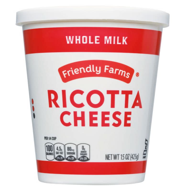 Friendly Farms Whole Milk Ricotta Cheese (15 oz)