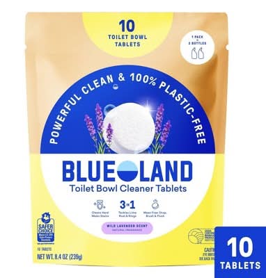 Blueland Toilet Bowl Cleaner Tablets, Wild Lavender (8.5 oz, 10 ct)