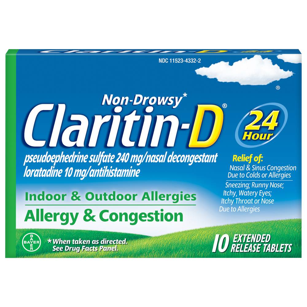 Claritin-D Allergy & Congestion Non Drowsy Extended Release (1 oz)