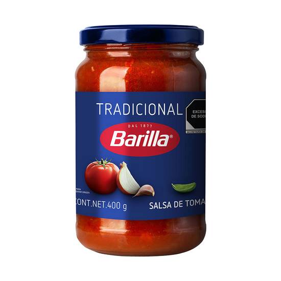 Barilla salsa de tomate tradicional con albahaca
