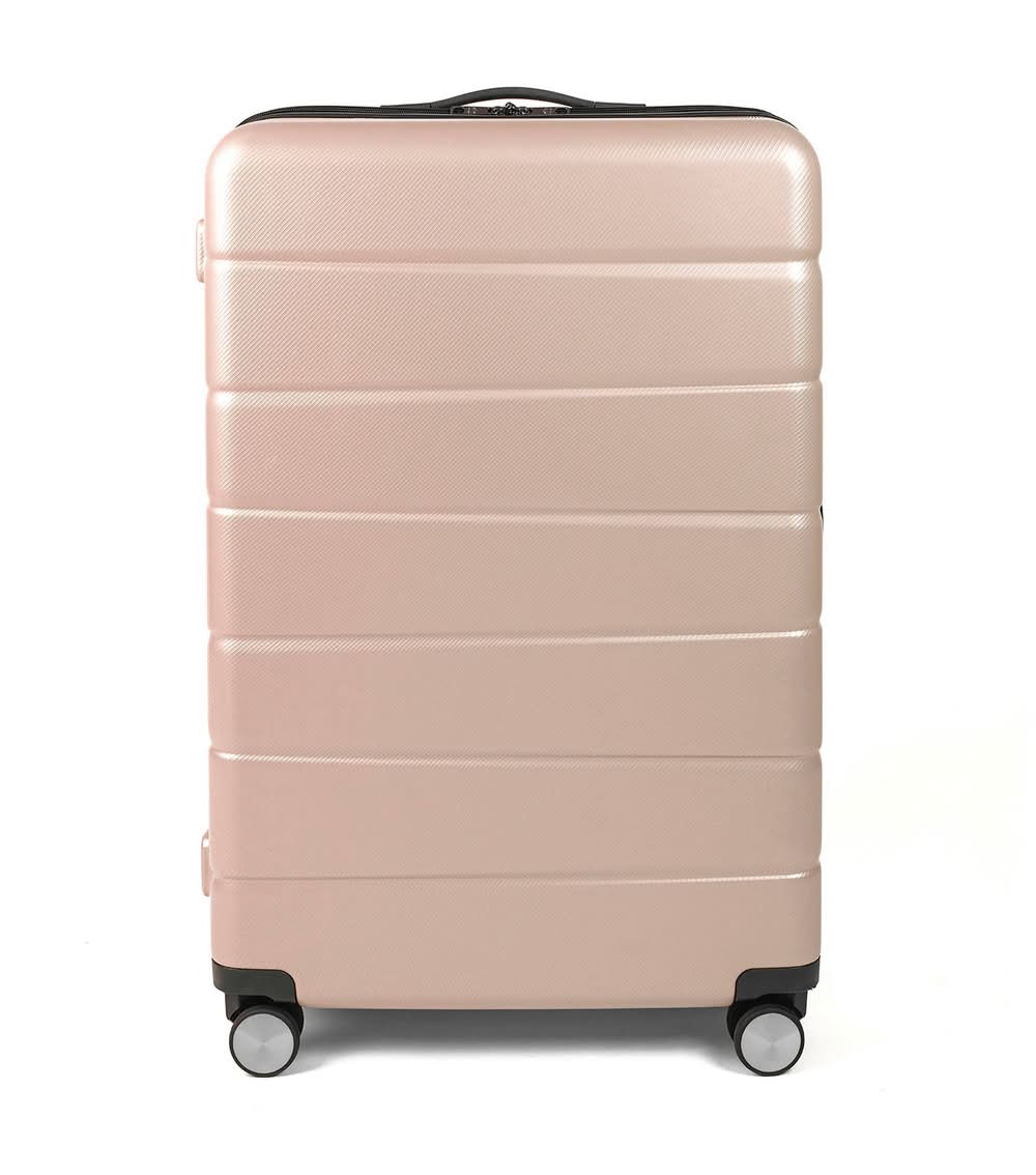 Skyline Hardside Checked Spinner Suitcase, L, Oxford Tan