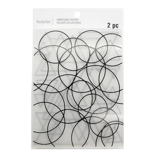 Geometric Shapes Embossing Folder By Recollections