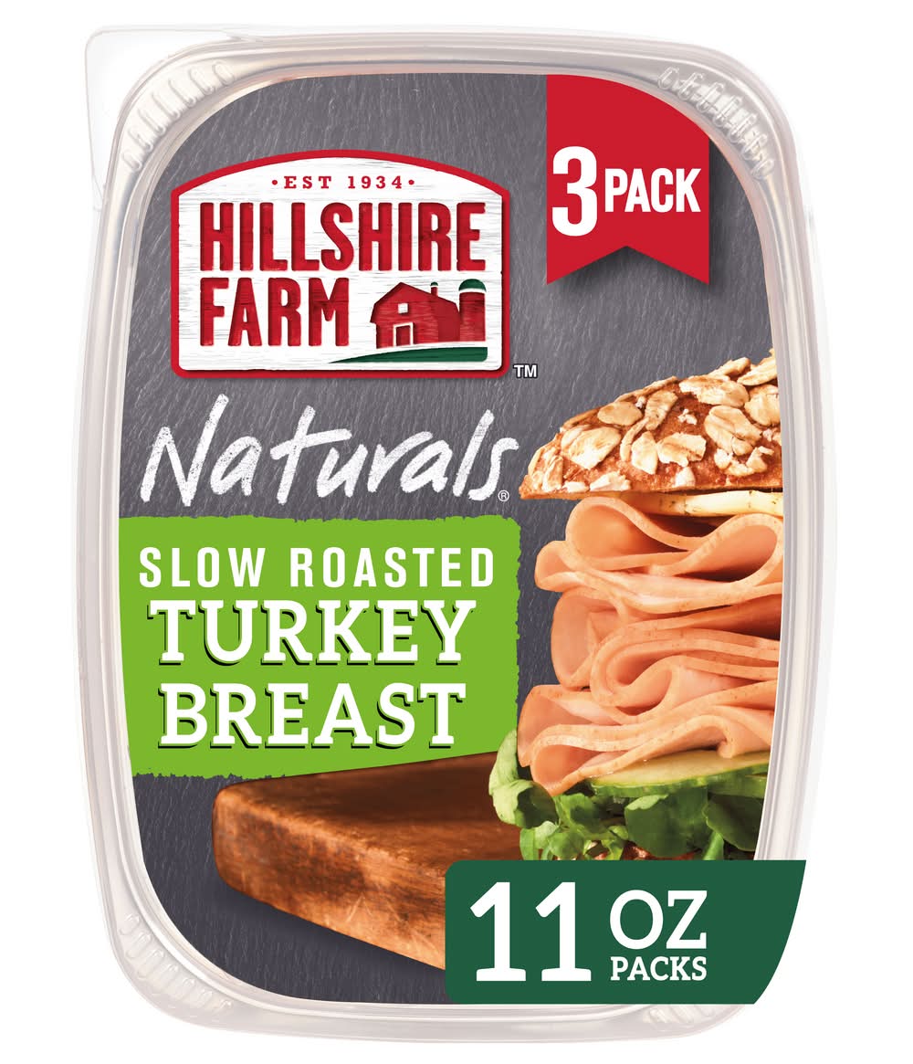 Hillshire Farm Naturals Slow Roasted Turkey Breast (3 x 11 oz)