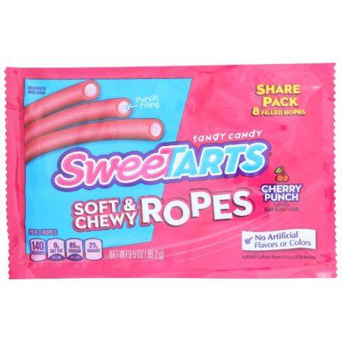 SWEETARTS Soft & Chewy Ropes Cherry Punch Candy 3.5oz Bag