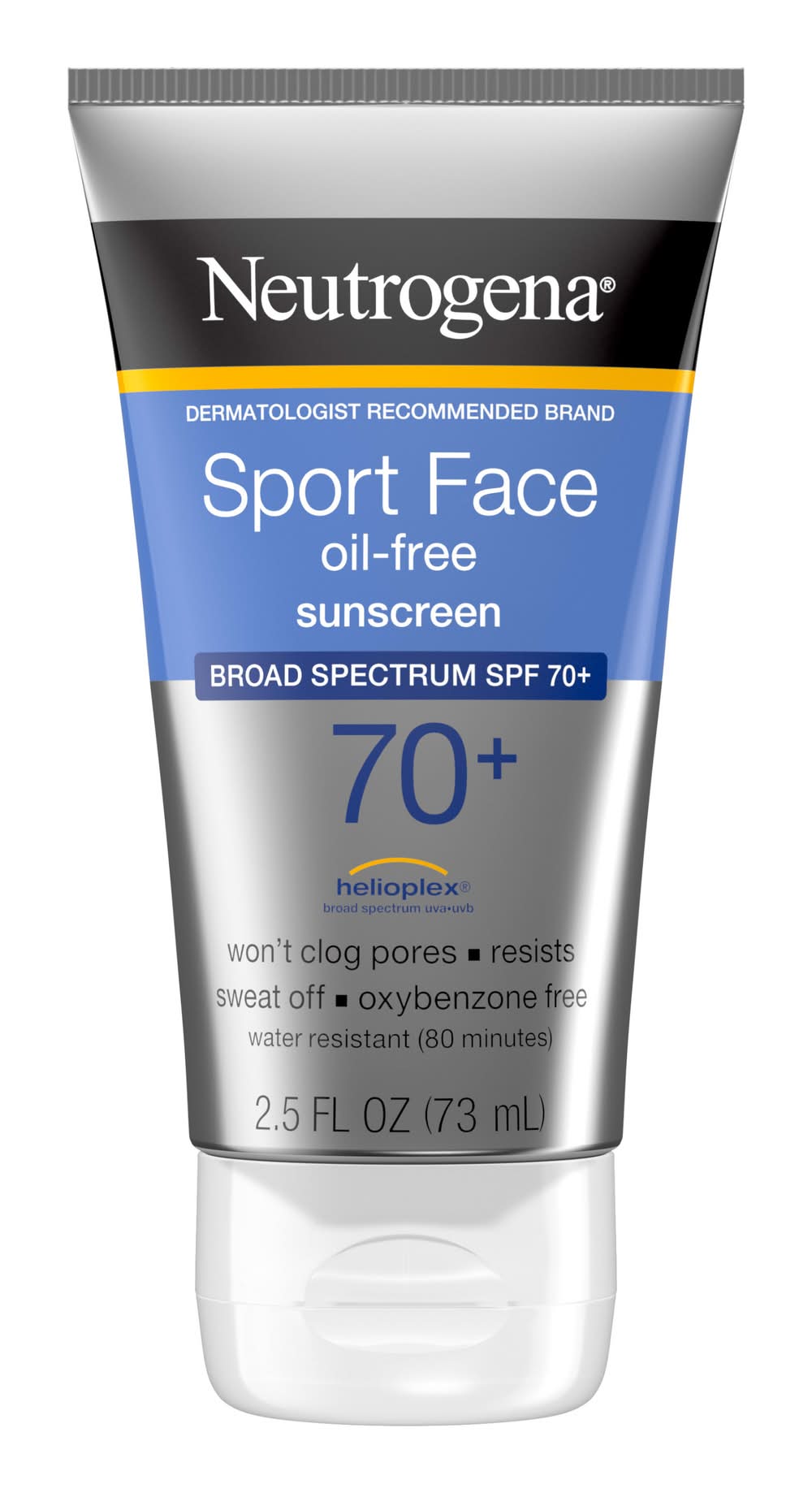 Neutrogena Sport Face Oil-Free Broad Spectrum Sunscreen Spf 70+ (2.5 fl oz)
