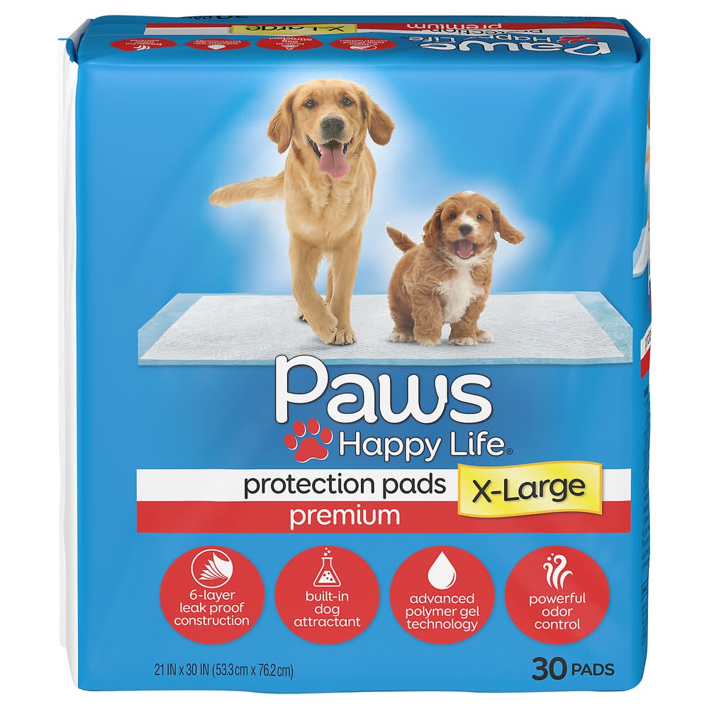 Paws Happy Life Premium Protection Pads, XL (30 ct)