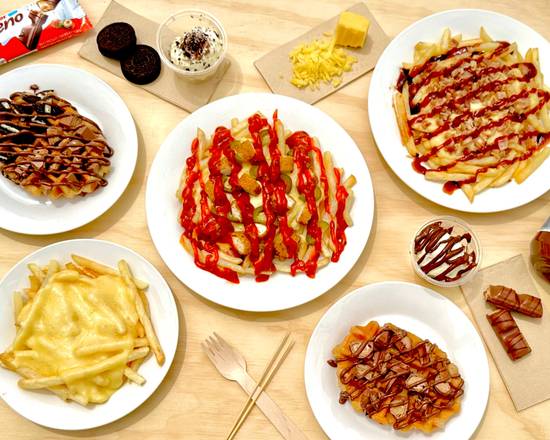 Little Foodie Waffles and Loaded Fries