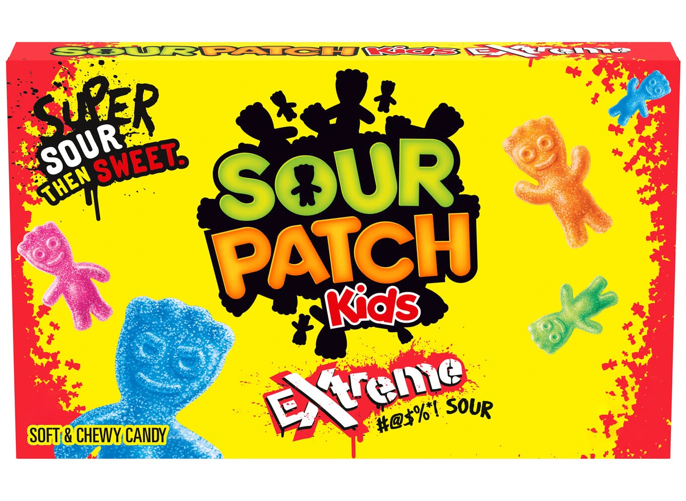 Sour Patch Kids Xtreme Sour Soft & Chewy Fruit Candy, Assorted (3.5 oz)