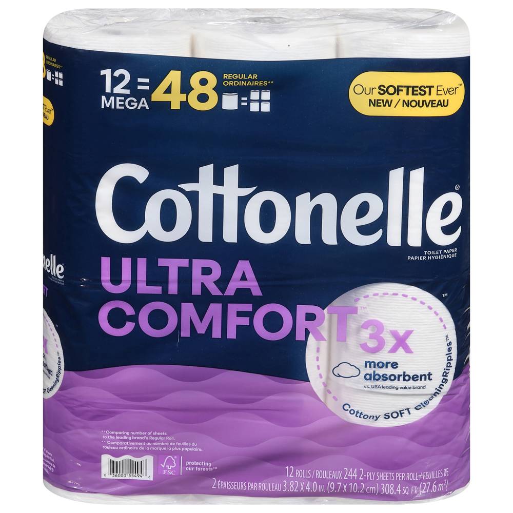 Cottonelle Ultra Comfort Toilet Paper (9.4 x 10.2 cm)